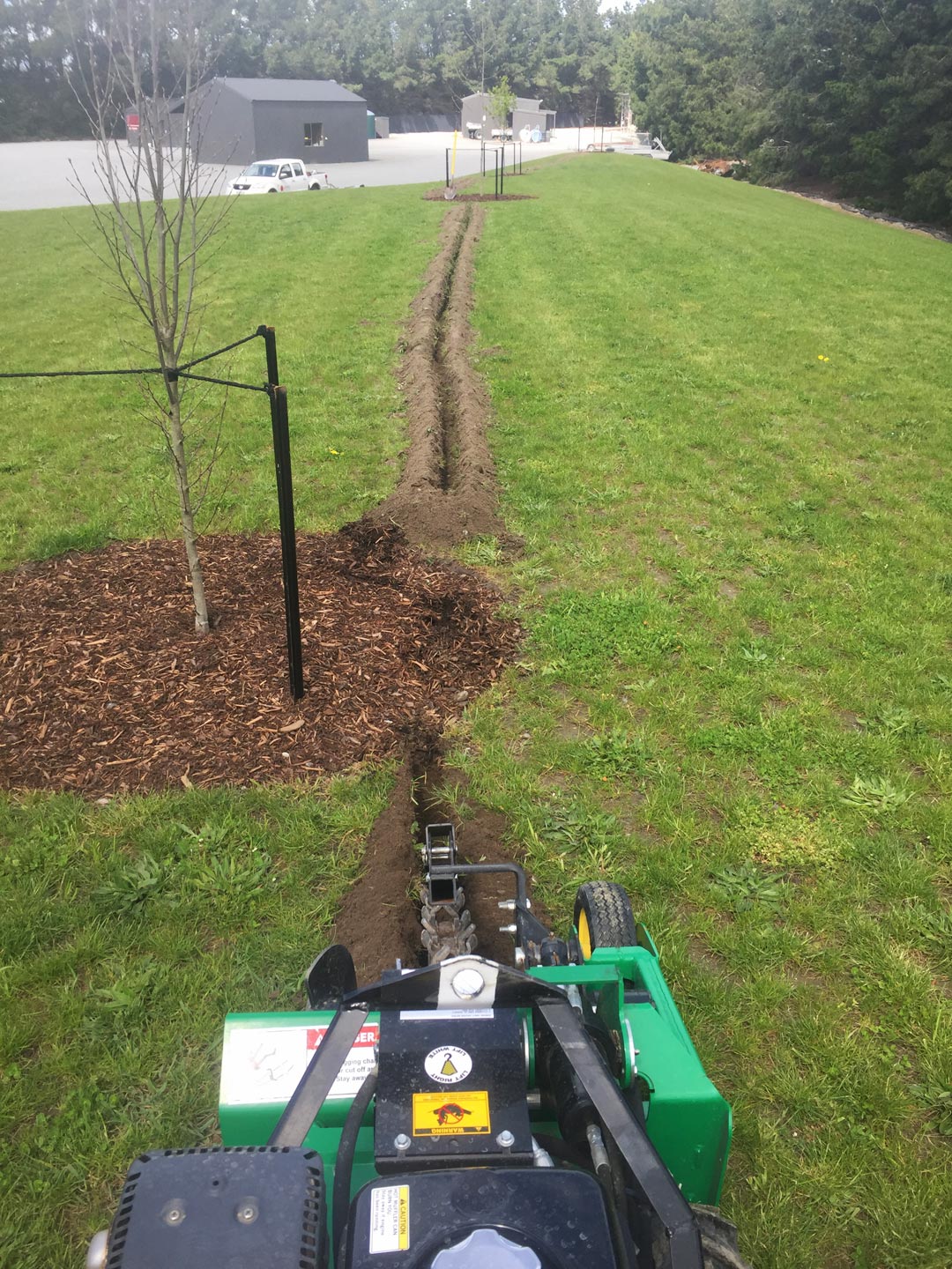  Trenching Irrigation Garden  